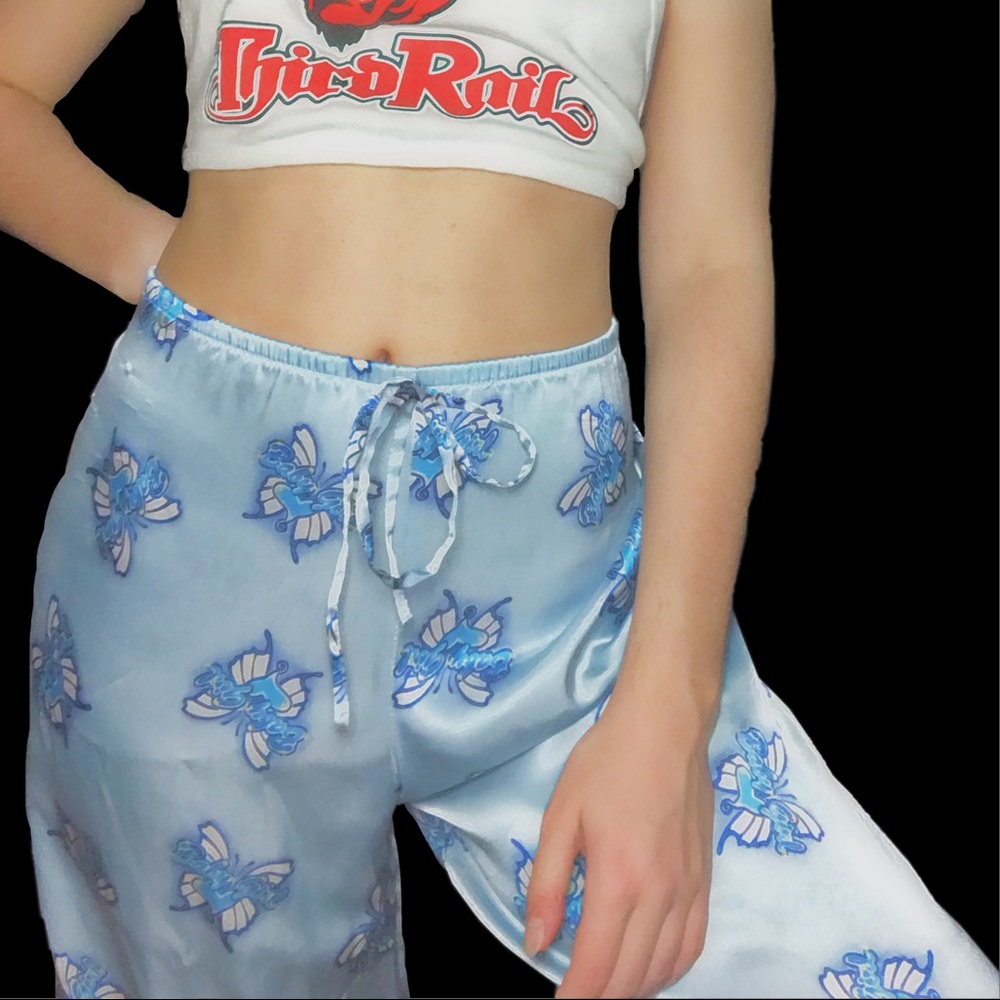 Y2k tattoo butterfly pajama pants
